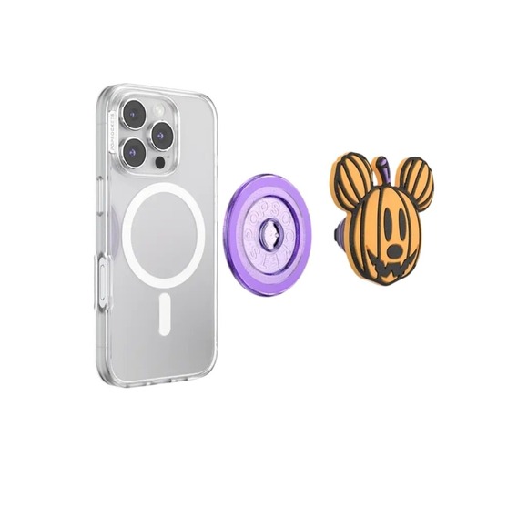 Disney Mickey Mouse Pumpkin Halloween PopSockets Magnetic NWT - Picture 6 of 6
